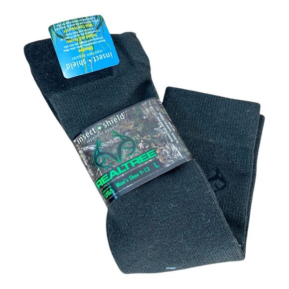 Realtree Mens Hunting Boot Socks Olive Green Mens 9-13 - New with‎ Tags - Picture 1 of 5